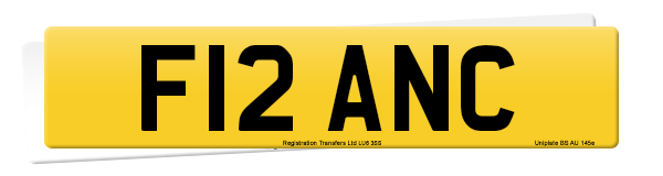 Registration number F12 ANC